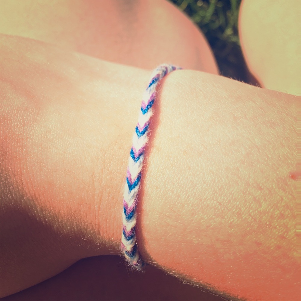 Braided fishtail bracelet